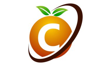 Turuncu meyve harf C