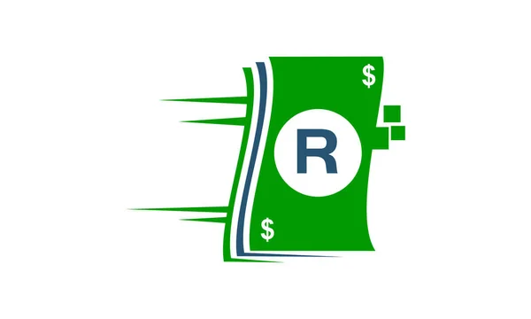 Tecnología de pago rápido R inicial — Vector de stock