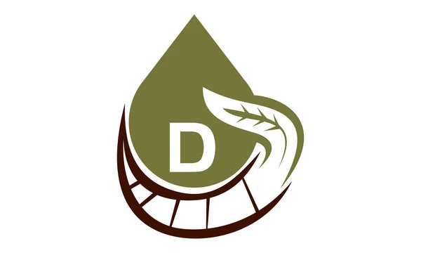 Olej olivový přírodní listové Initial D — Stockový vektor