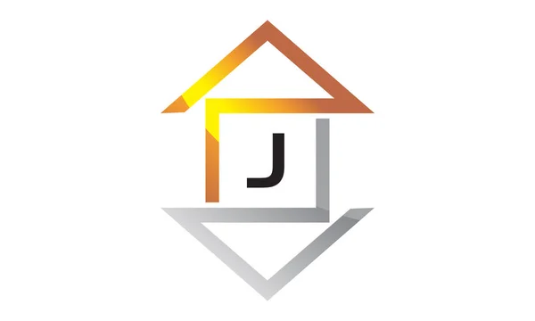 不動産の手紙 J — ストックベクタ