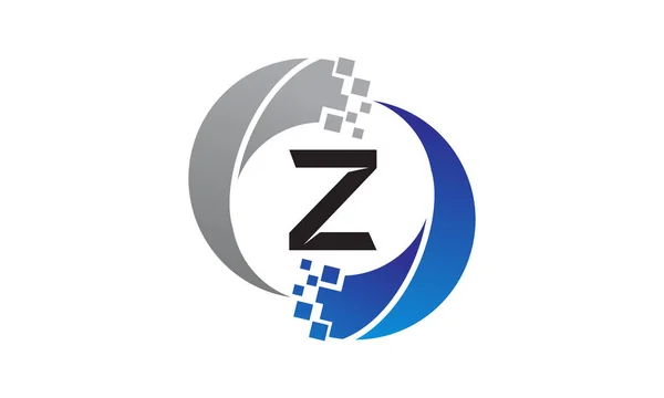 Technologie přenosu písmeno Z — Stockový vektor