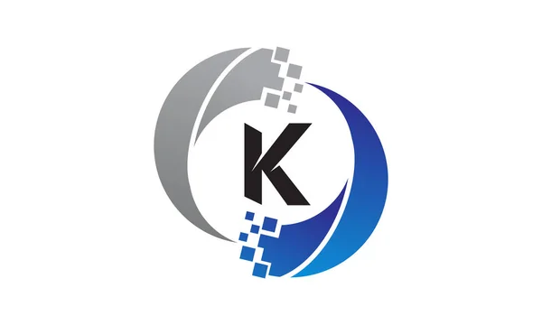 Carta de transferência de tecnologia K — Vetor de Stock