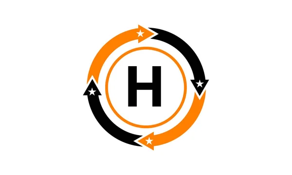 Weg naar succes eerste H — Stockvector