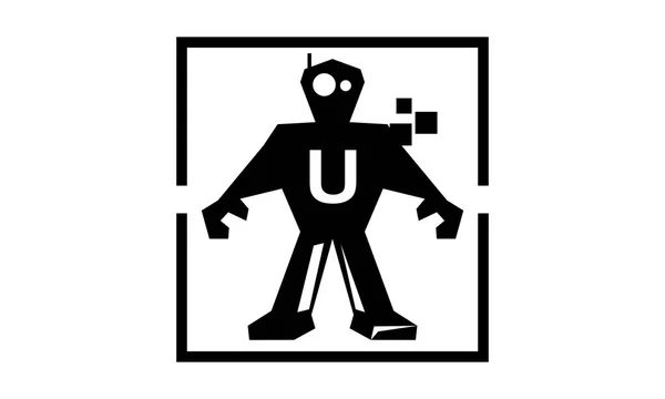 Código Programa Robot Educación Inicial U — Archivo Imágenes Vectoriales