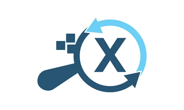 搜索起始点的 X 的解决方案应用程序 — 图库矢量图片