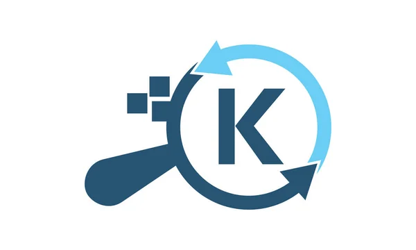 Aplicativos de soluções Pesquisando Inicial K —  Vetores de Stock