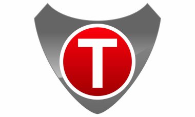 Modern Logo kalkan T harfi