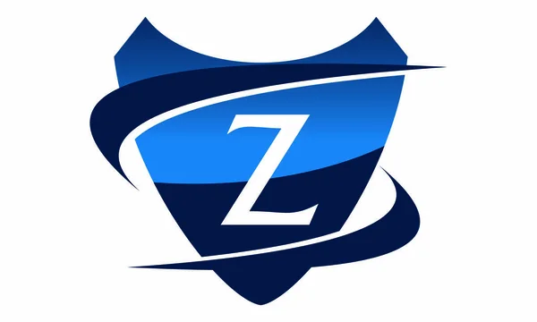 Modern Logo Shield Letter Z — Stock Vector