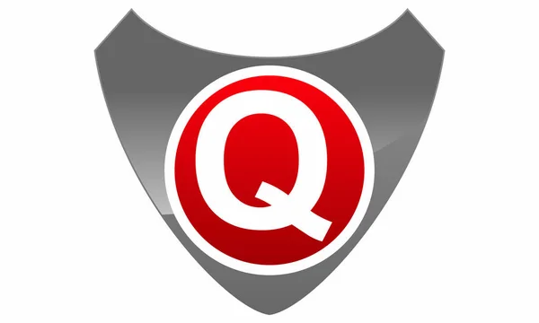 Modern Logo Shield Letter Q — Διανυσματικό Αρχείο