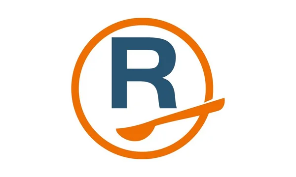 Restaurang Matlagning bokstaven R — Stock vektor