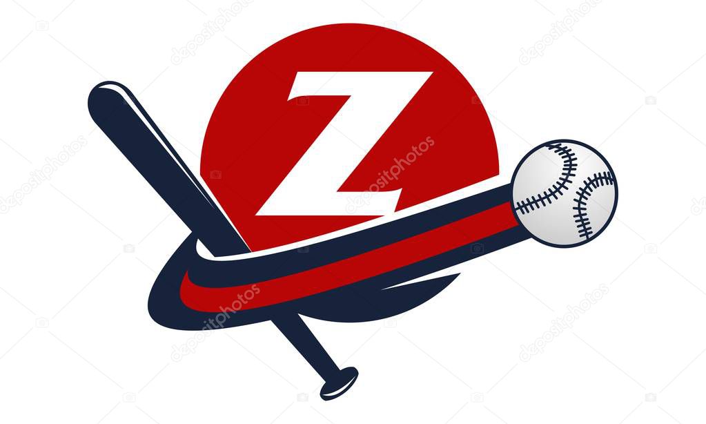 Base Ball Letter Z