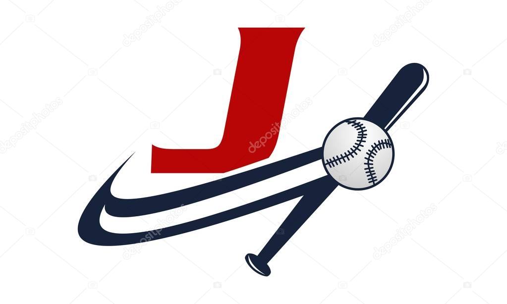 Base Ball Letter J
