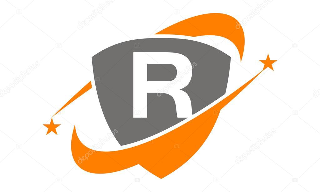 Shield Star Swoosh Initial R
