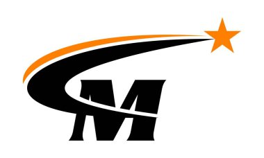 Yıldız Swoosh harf M