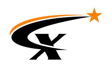 Yıldız Swoosh harf X