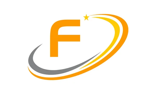 Moderní Logo řešení počáteční F — Stockový vektor