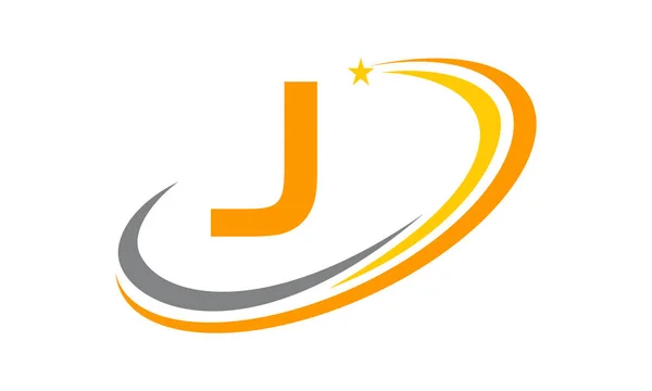 Solution de logo moderne Initial J — Image vectorielle