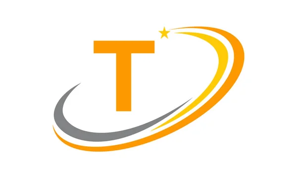 Solution de logo moderne Initial T — Image vectorielle