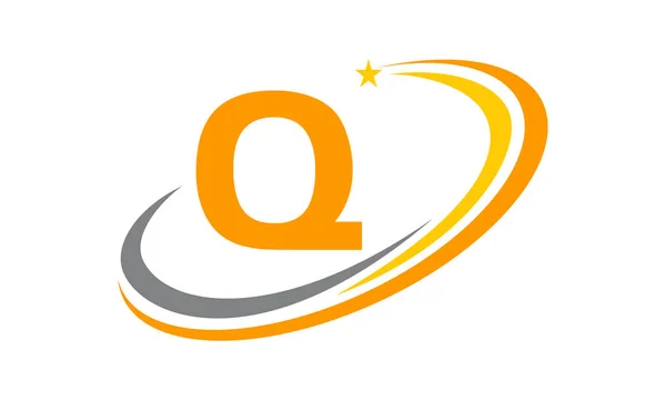 Modern Logo Solution Initial Q — Stockvector