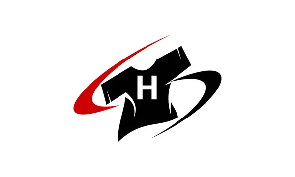 T-Shirt na linii początkowej H sklep — Wektor stockowy