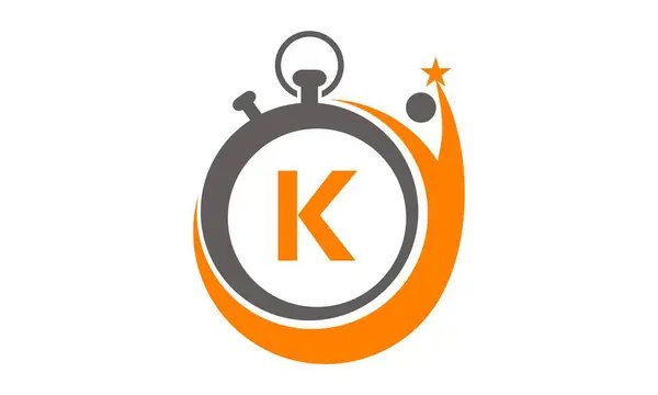 成功的时间管理字母 K — 图库矢量图片
