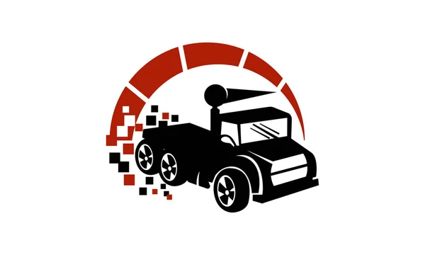 卡车提升速度虚拟全球应用程序供货商 — 图库矢量图片