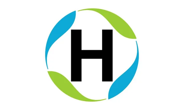 Groene Project oplossing Letter H — Stockvector