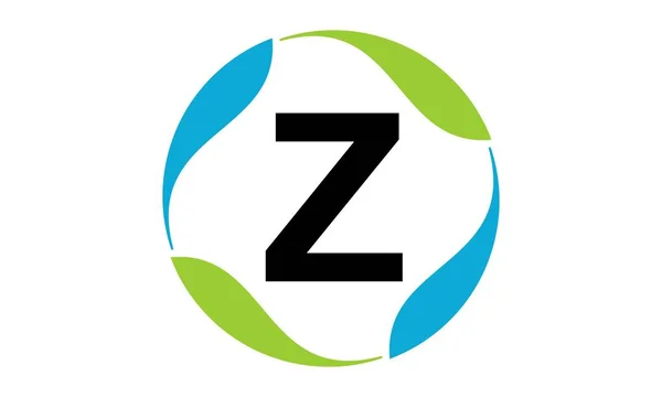 녹색 프로젝트 솔루션 문자 Z — 스톡 벡터