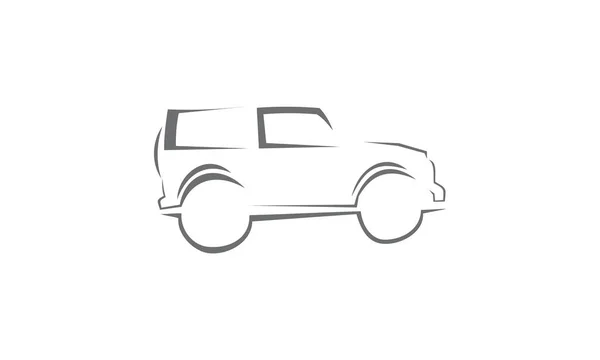 Aventura de coches Off Road — Vector de stock