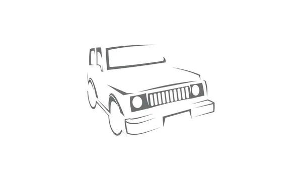 Aventura de coches Off Road — Vector de stock