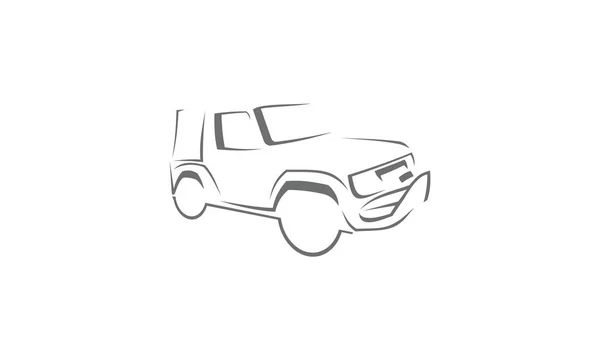 Aventura de coches Off Road — Vector de stock