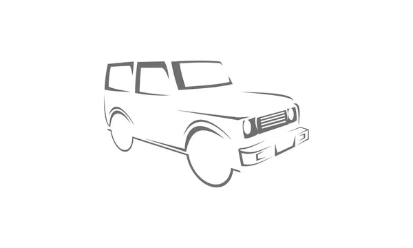 Пригодницький автомобіль поза дорогою — стоковий вектор