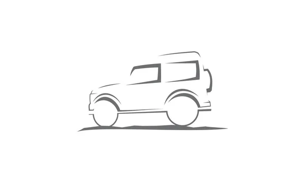 Adventure Car Off Road — Stock Vector