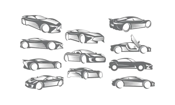 Набор наборов автомобильных логотипов — стоковое фото