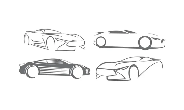 Набор наборов автомобильных логотипов — стоковое фото