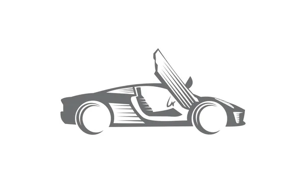 車のモダンなロゴのテンプレート — ストック写真