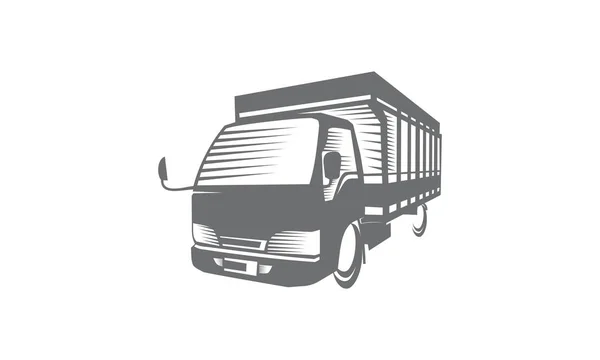 LKW Logistik Lieferung Logo — Stockfoto