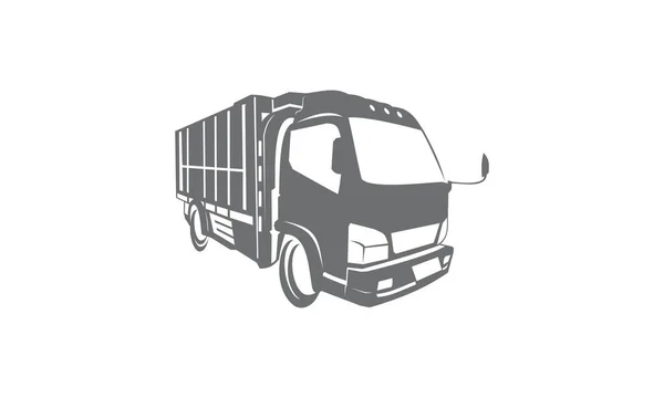 Lastbil logistik leverans logotyp — Stockfoto