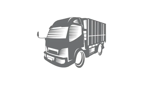 Lastbil logistik leverans logotyp — Stockfoto