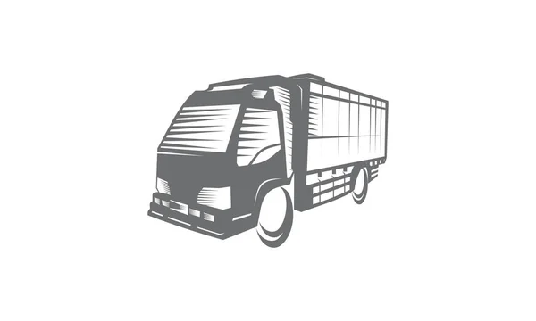 LKW Logistik Lieferung Logo — Stockfoto