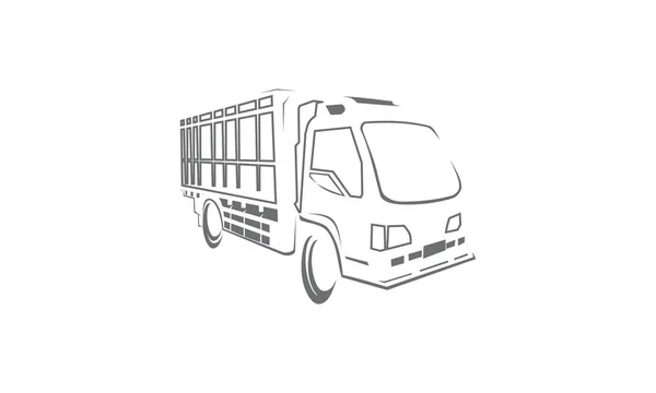 Logo de livraison logistique camion — Photo
