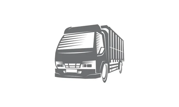 Логотип логистической доставки грузовиков — стоковое фото