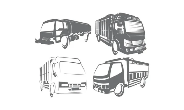 Vrachtwagen Logo Set collecties — Stockfoto