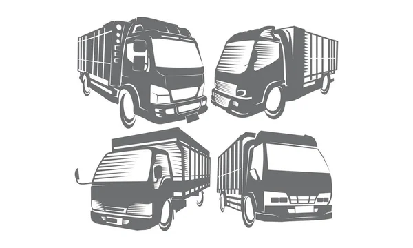 Vrachtwagen Logo Set collecties — Stockfoto