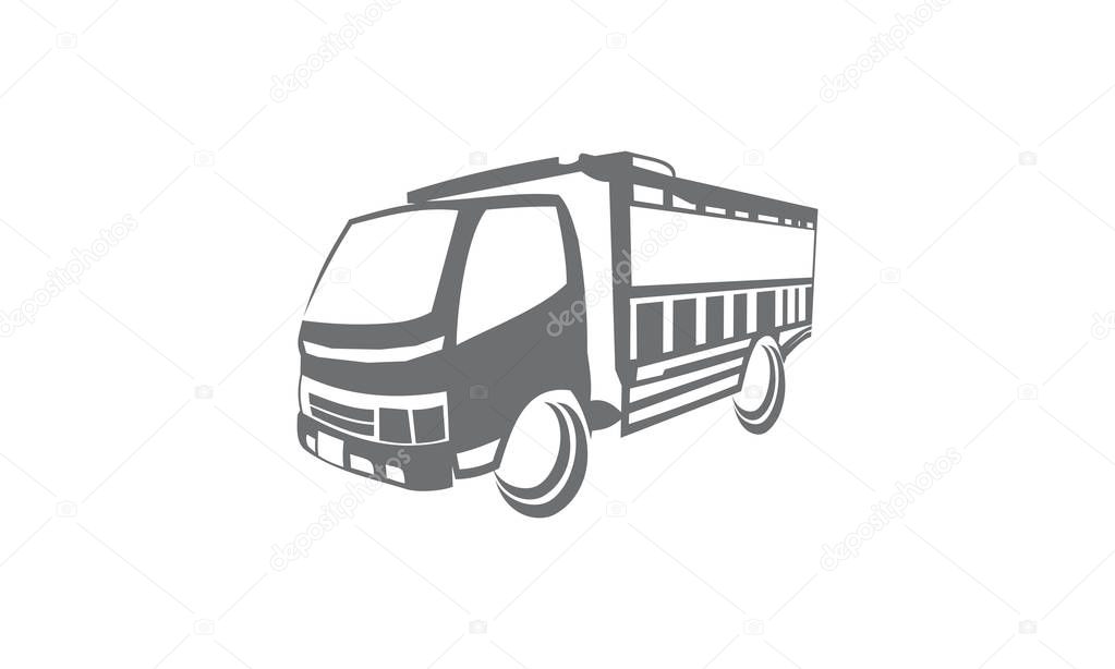 Truck Logistic Delivery Logo