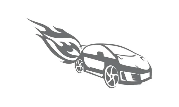 Logo de fuego del coche —  Fotos de Stock