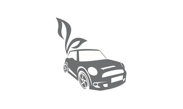 Logo zelené energie auto — Stock fotografie