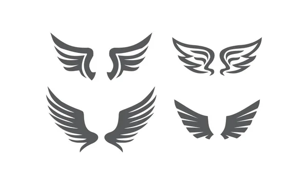 Conjunto de colección de alas — Vector de stock