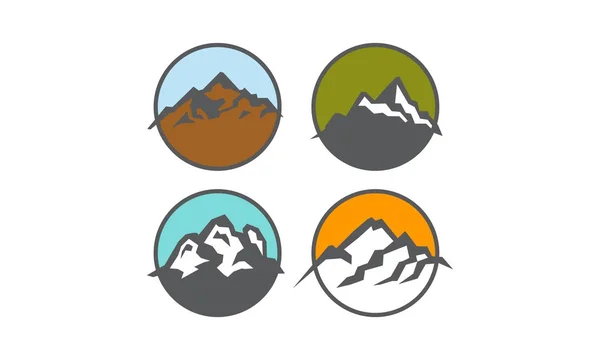 Horská kolekce Logo Design šablony vektor — Stockový vektor