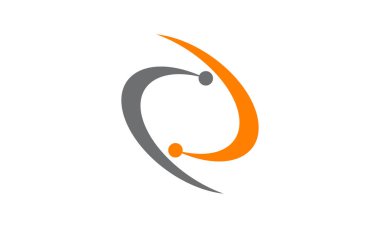 Teknoloji çözümleri Logo tasarım şablonu vektör